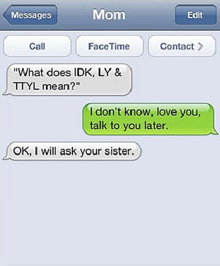 funniest texts parents kids