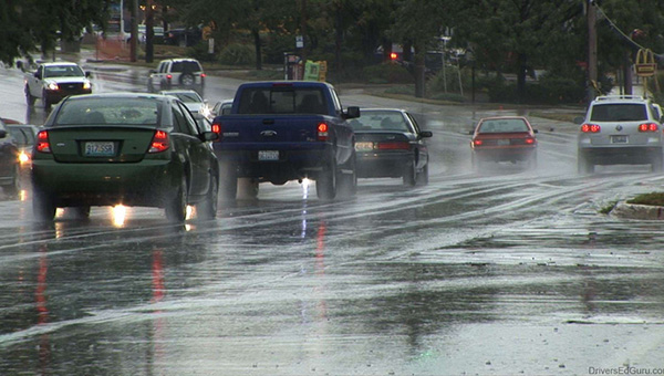 driving in rain