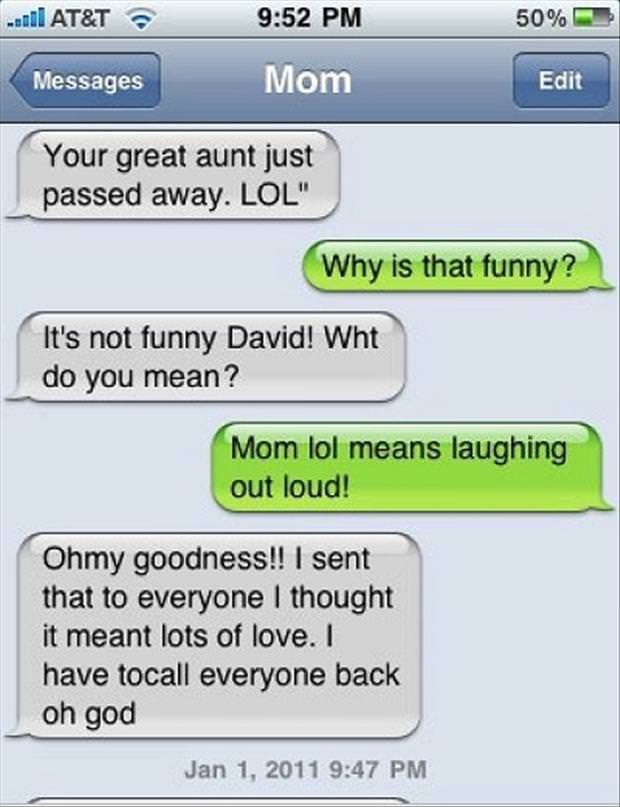 funniest texts parents kids