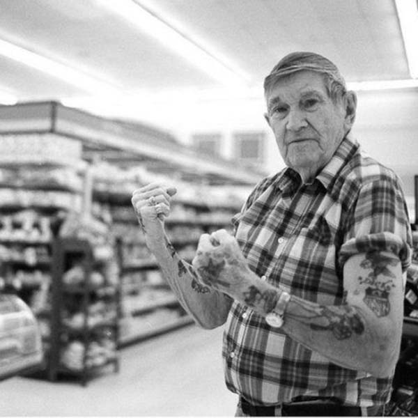 old people with tattoos