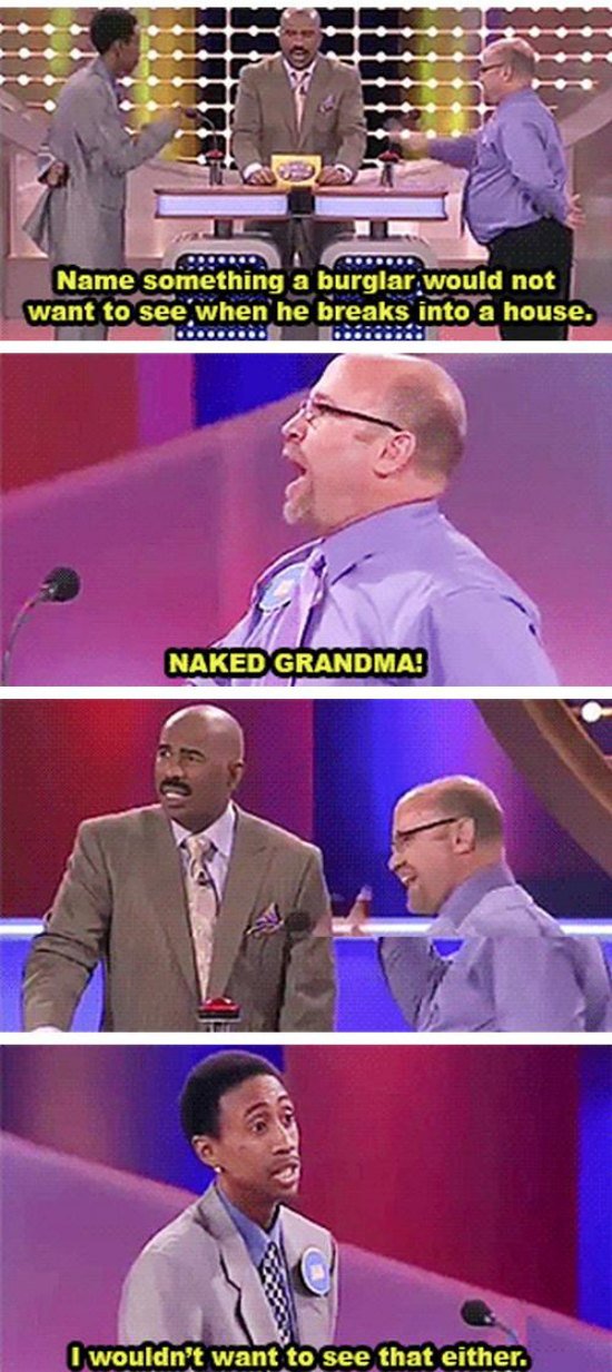 The 20 Funniest Moments From Steve Harvey's Family Feud... I Am In