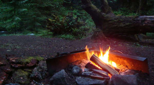 camping helps sleeping