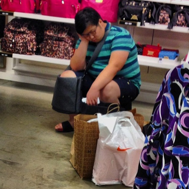 when men go shopping with women