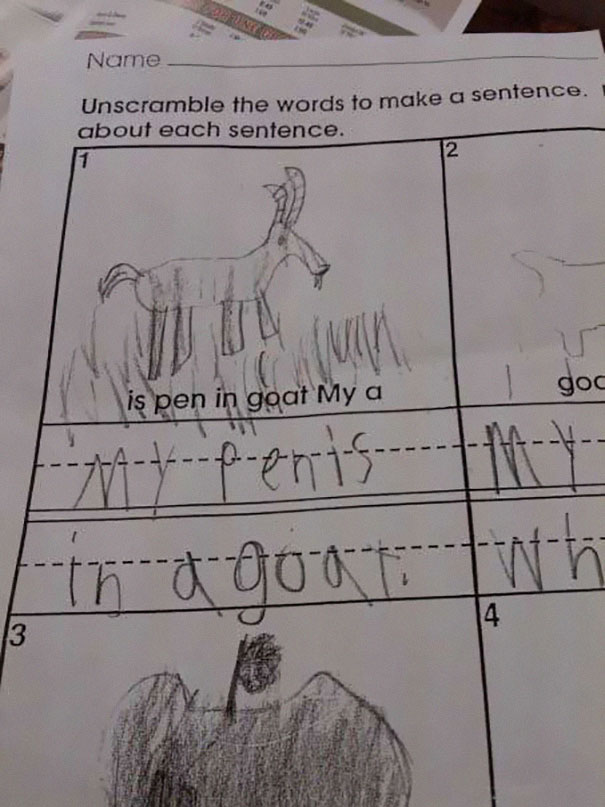 funny children spelling mistakes