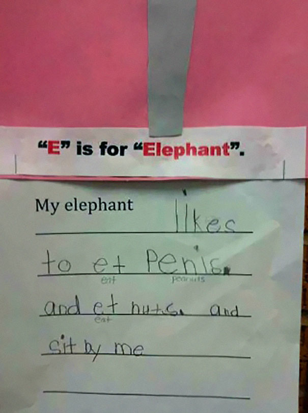 funny children spelling mistakes