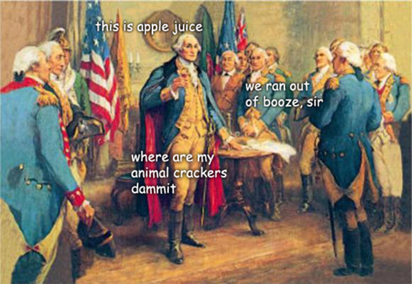 The Adventures Of George Washington (32 Paintings With Funny Quotes)