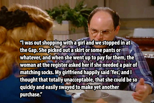 real life George Costanza break ups