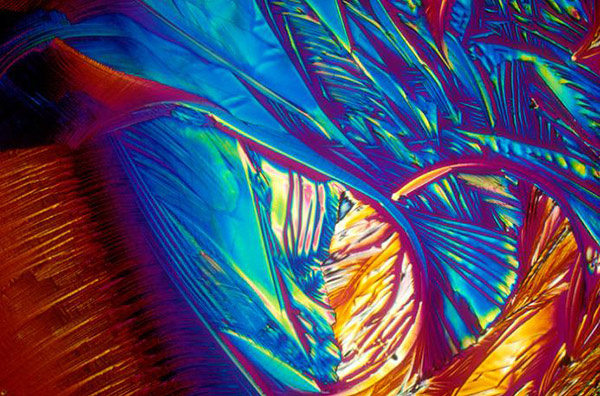 alcoholic drinks under microscope