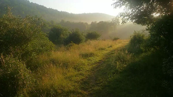 man hikes Appalacian Trail