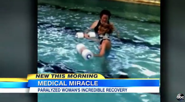 paralyzed woman walks pregnant