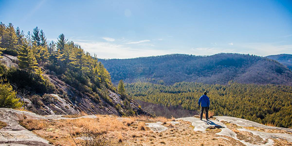 man hikes Appalacian Trail