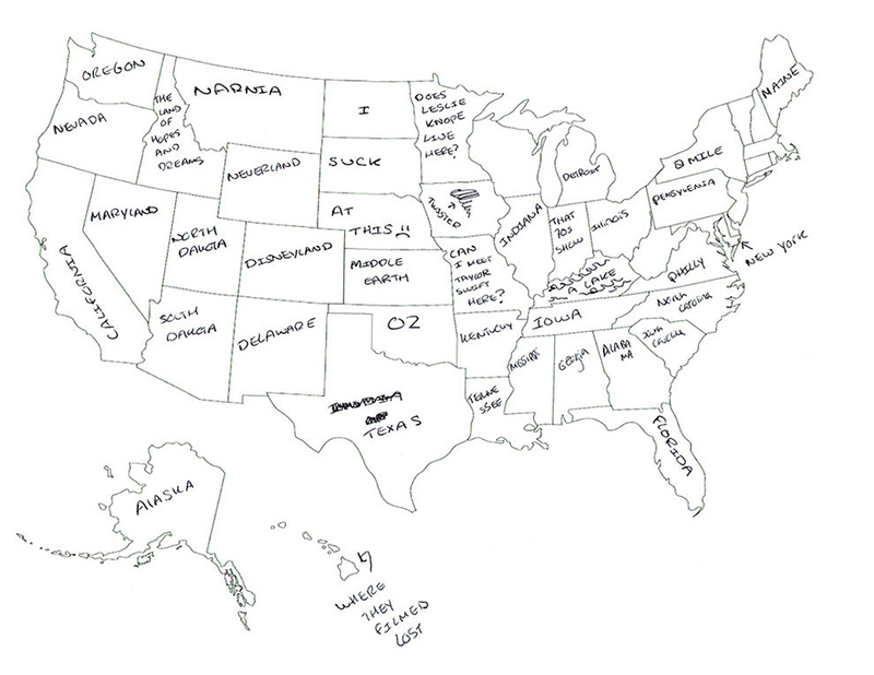british people naming US states