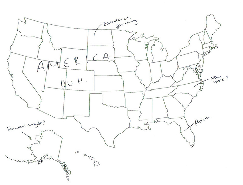 british people naming US states