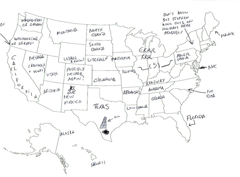 british people naming US states