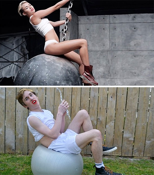 guy dresses up as female celebrities