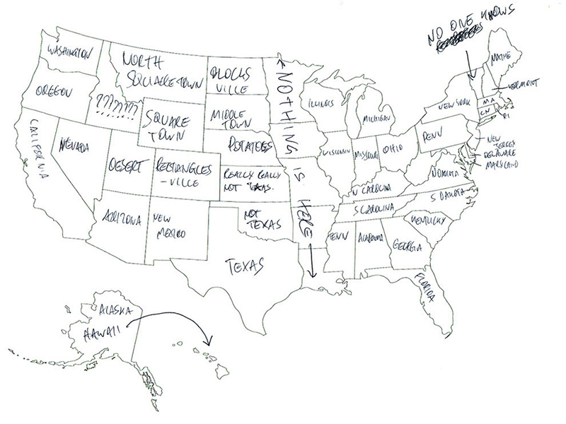 british people naming US states