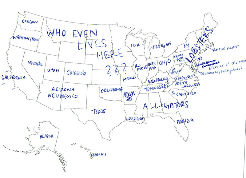 british people naming US states