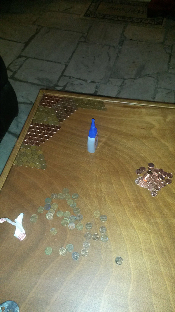 penny table top