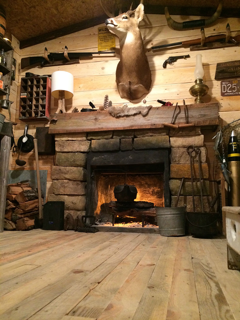 this guy spent 0 turning a basement room into a rustic