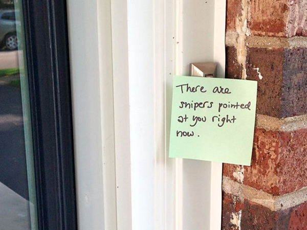 funny doorbell signs from moms