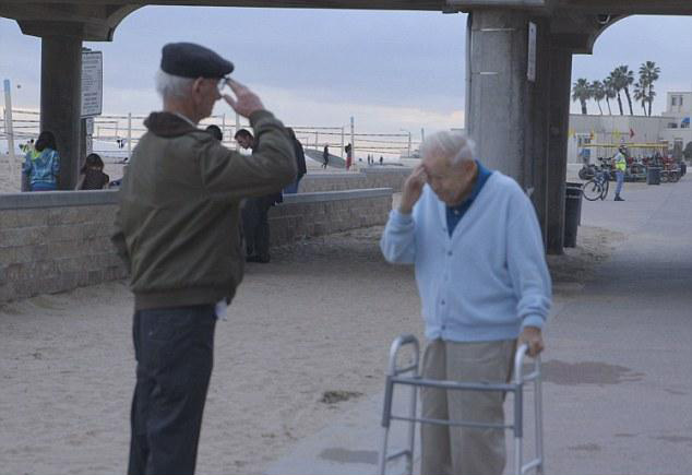 holocaust survivor salutes american who saved him