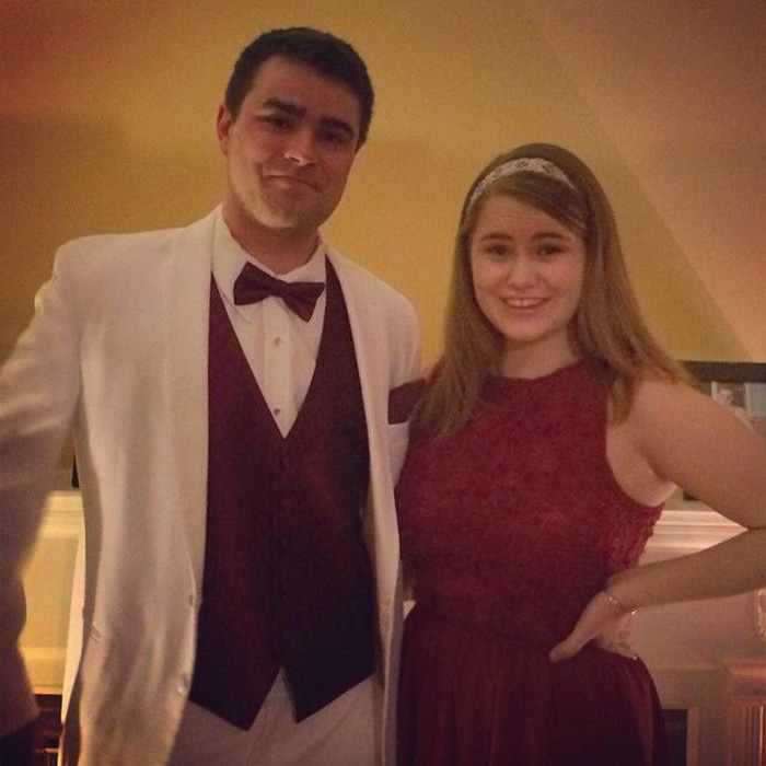 brothers take sisters to father daughter dance