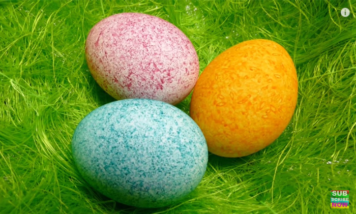 rice colored easter eggs