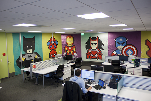 office superhero post its