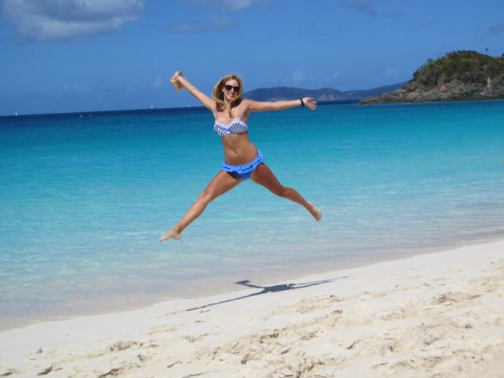 woman gives up high paying job to live on island