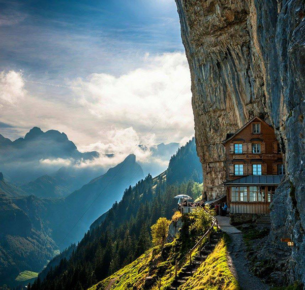 hotel in mountain in Switzerland
