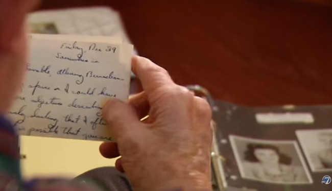 ww2 vet cries reading love letter