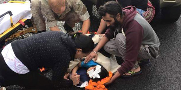 sikh man removes turban to save boy