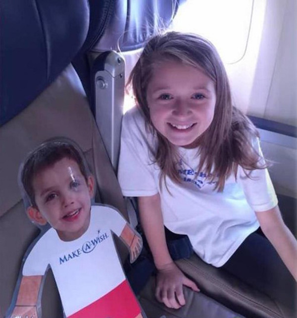 terminally ill boy sends girl to disney in his place