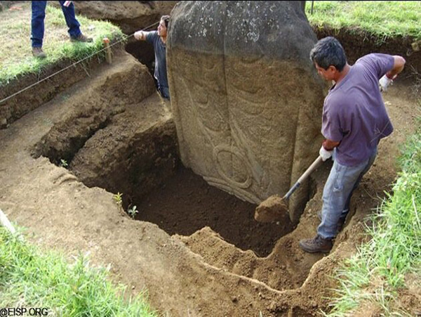 easter island heads have bodies