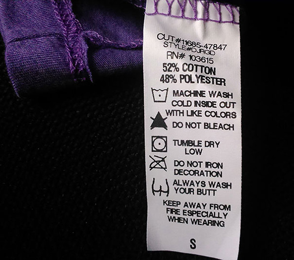 funny clothing tags