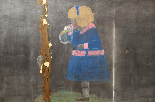 100 year old chalkboard lessons discovered in OK school