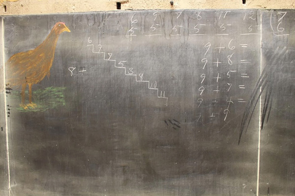 100 year old chalkboard lessons discovered in OK school
