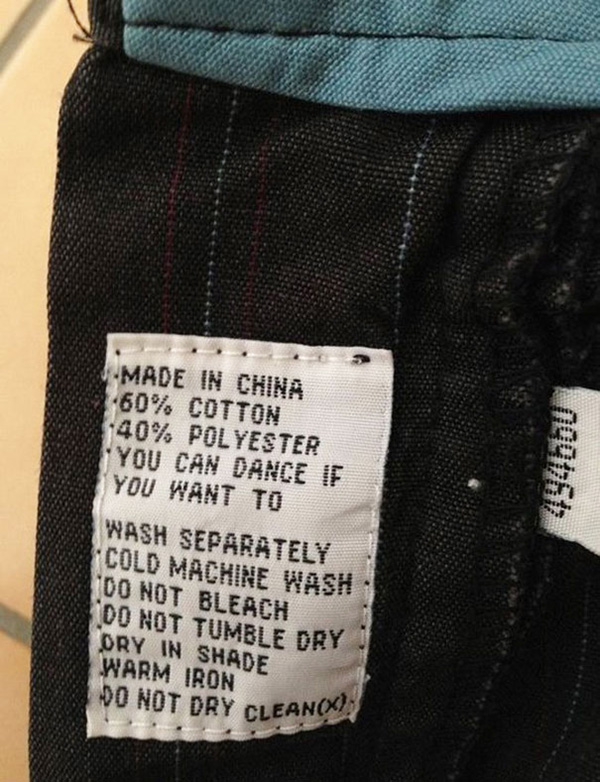 funny clothing tags