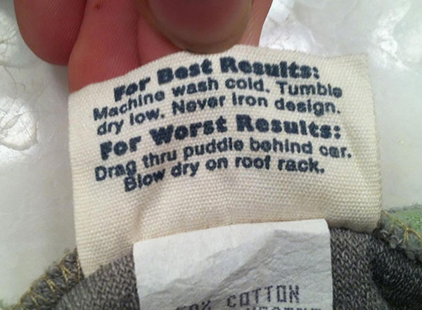 funny clothing tags