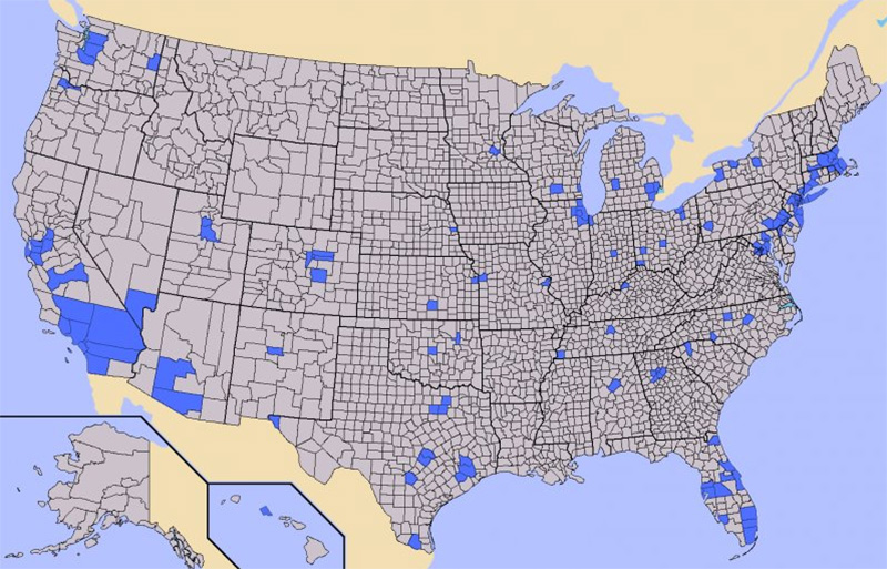 half os US population map