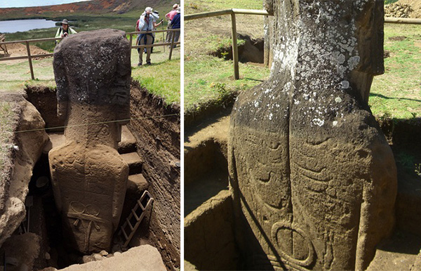 easter island heads have bodies
