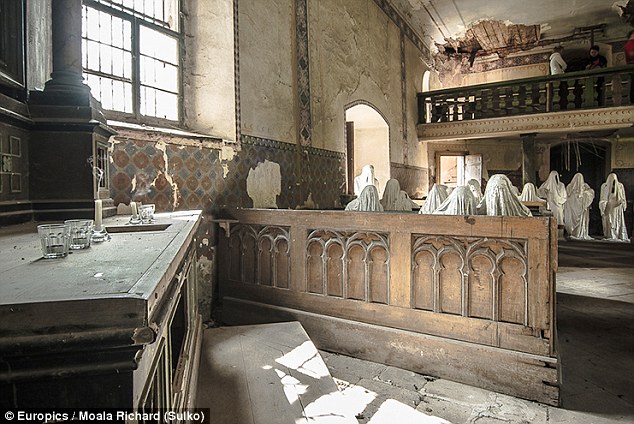 abandoned church filled with creepy ghosts