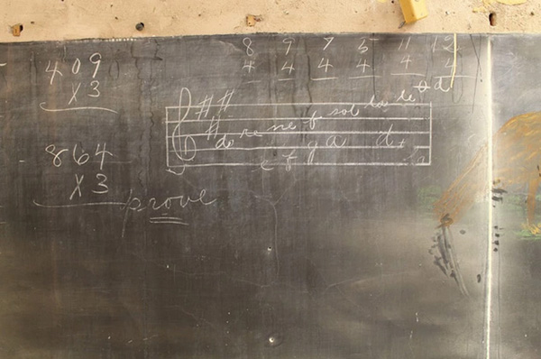 100 year old chalkboard lessons discovered in OK school