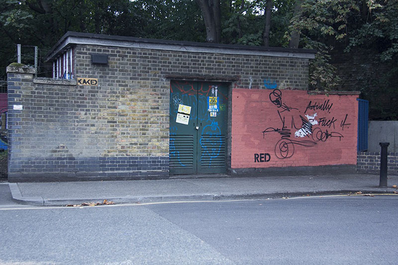 red graffiti building funny pictures