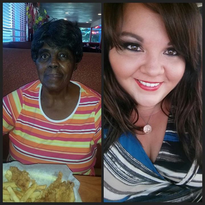 woman sits with another woman who was going to dine alone