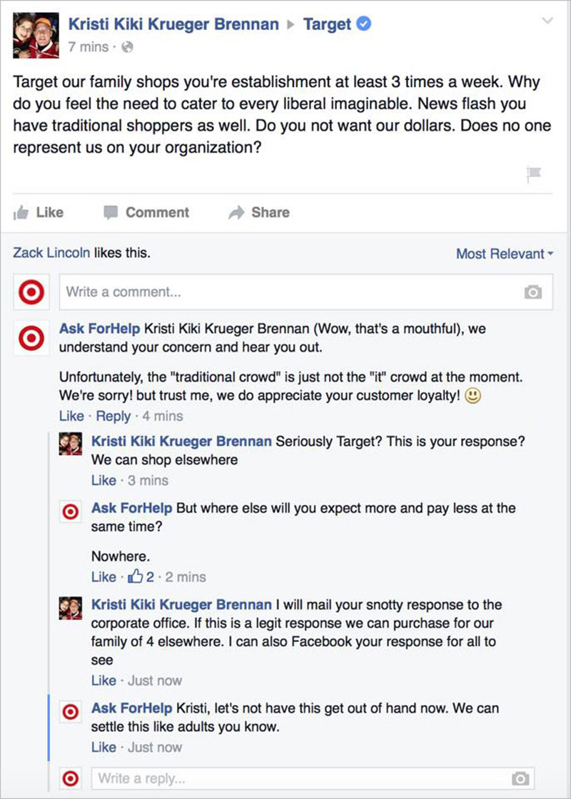 Someone Made A Fake 'Target Customer Service' Page And Is Responding To  People's Angry Messages