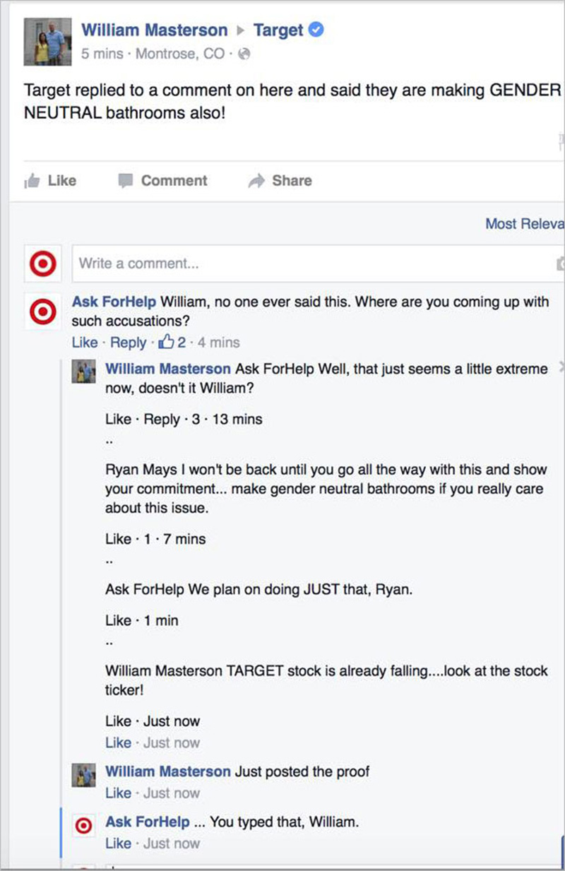 Someone Made A Fake 'Target Customer Service' Page And Is Responding To