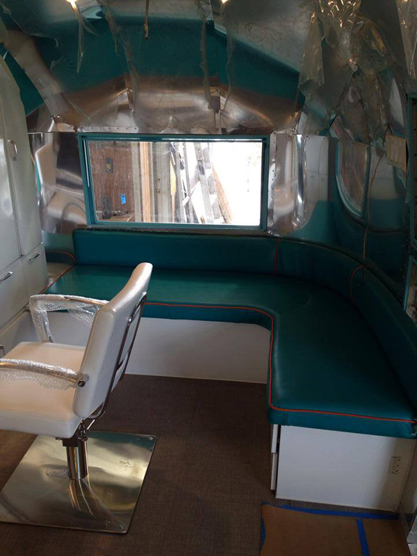 old camper turned into mobile salon