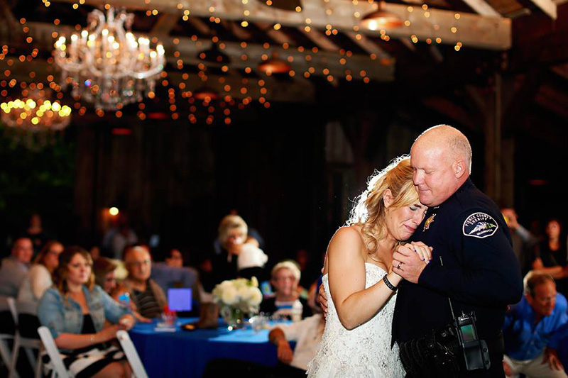 cops dance father daughter dance bride