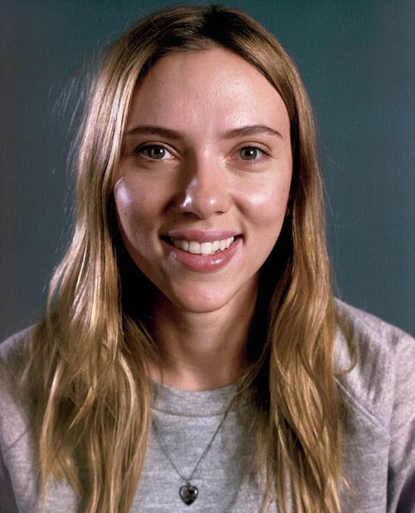 scarlett Johansson no makeup